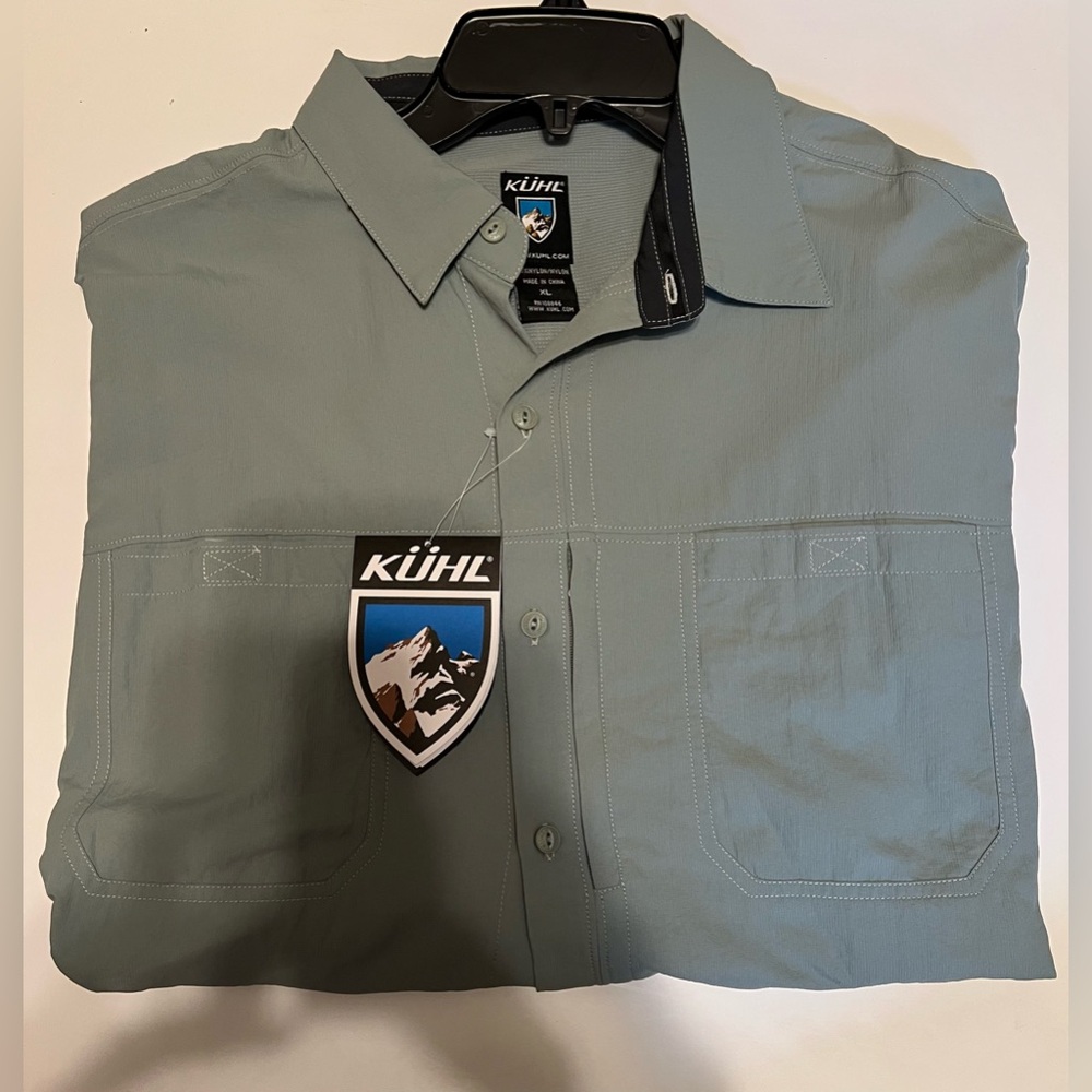 KÜHL Men's Performance Long Sleeve Shirts XL 
Brand NEW / Light Sage Green